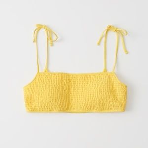 Smocked Bralette Bikini Top
